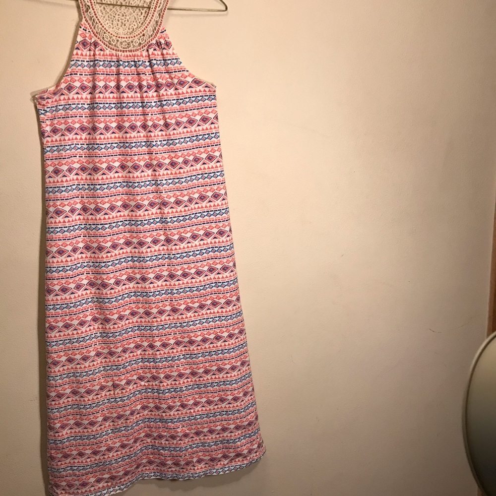 Aphorism Girls Maxi Dress with Crochet Bodice